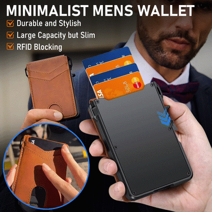 Kazeso™ Carbon Fiber Pop-Up Wallet