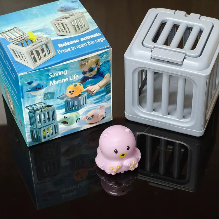 Underwater Rescue Dive Toy Set – Pop-Up Ocean Animal Pool Game for Kids