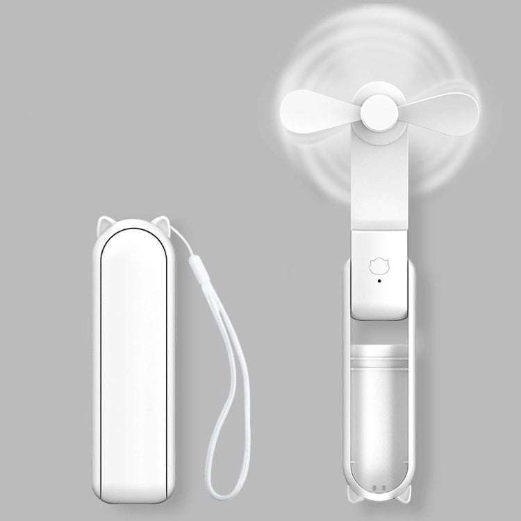 2-in-1 Portable Handheld Fan & Power Bank – USB Rechargeable Personal Cooling Fan with Up to 12H Battery Life