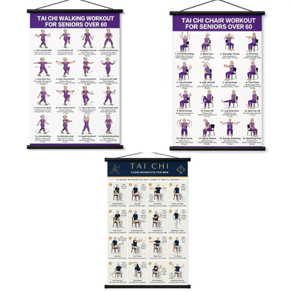 🔥Last Day 50% OFF💖Tai Chi Workout Poster for Seniors