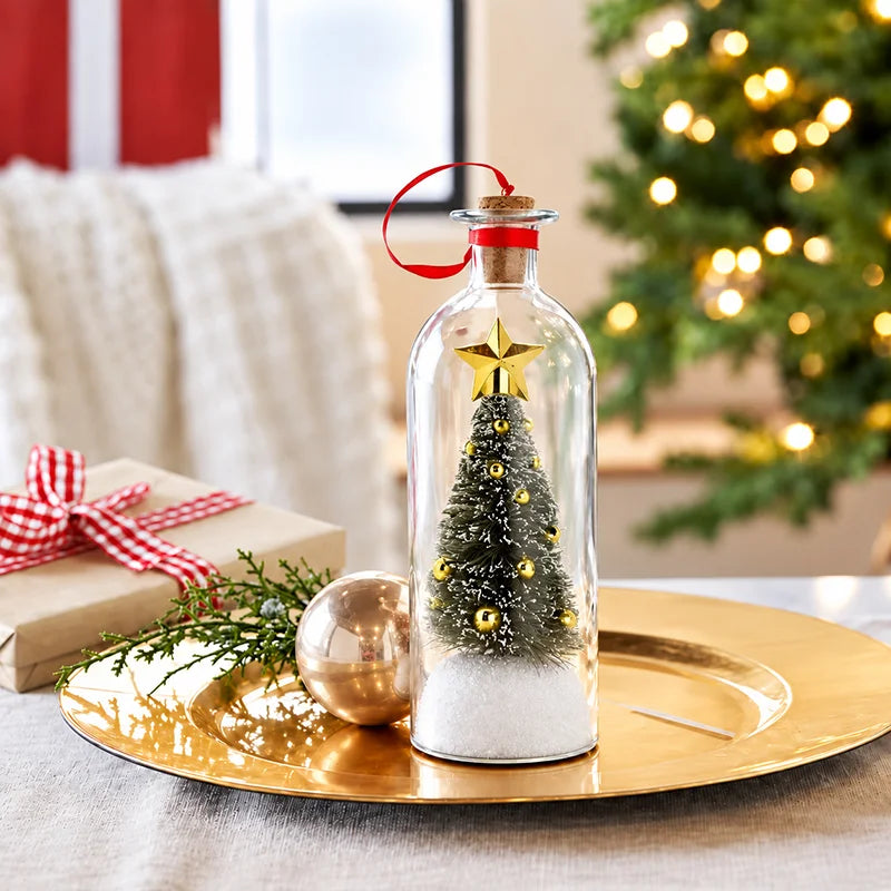 Recordable Christmas Tree Message Bottle – Personalized Voice Keepsake
