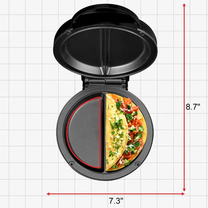 🍳 360° Dual-Chamber No-Flip Omelet Maker