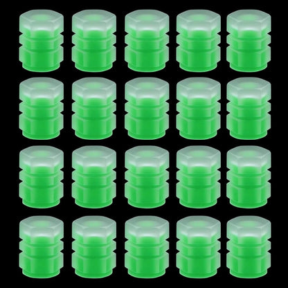 Luminous Tire Valve Stem Caps – Universal Fluorescent Wheel Accessories For Cars, Bikes & Motorcycles
