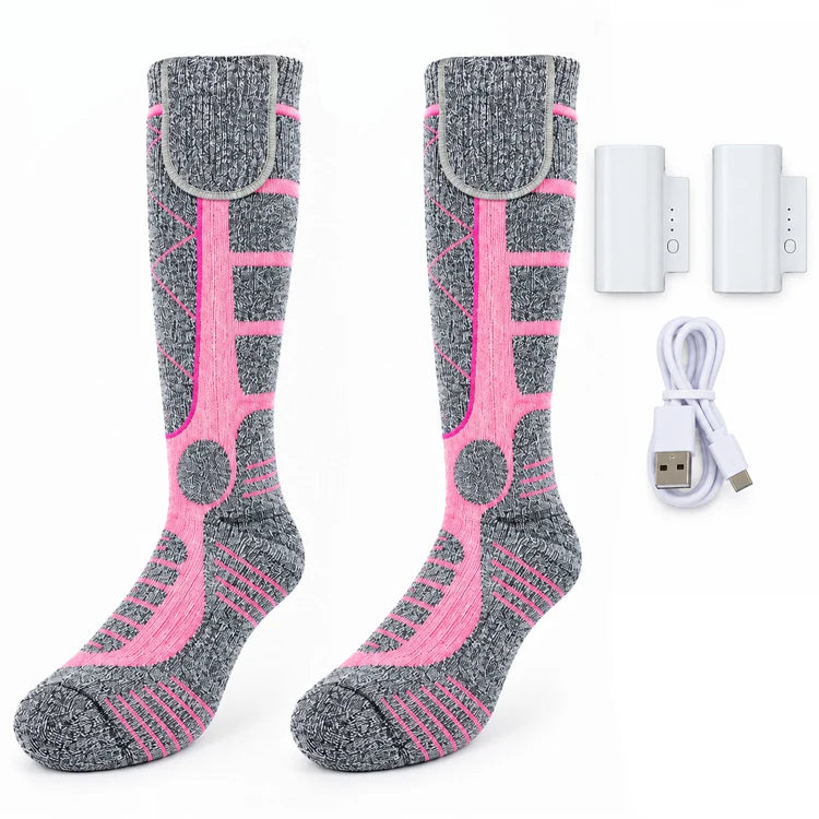 Rechargeable Heated Thermal Socks – 3 Heat Levels & Up to 8.5H Warmth