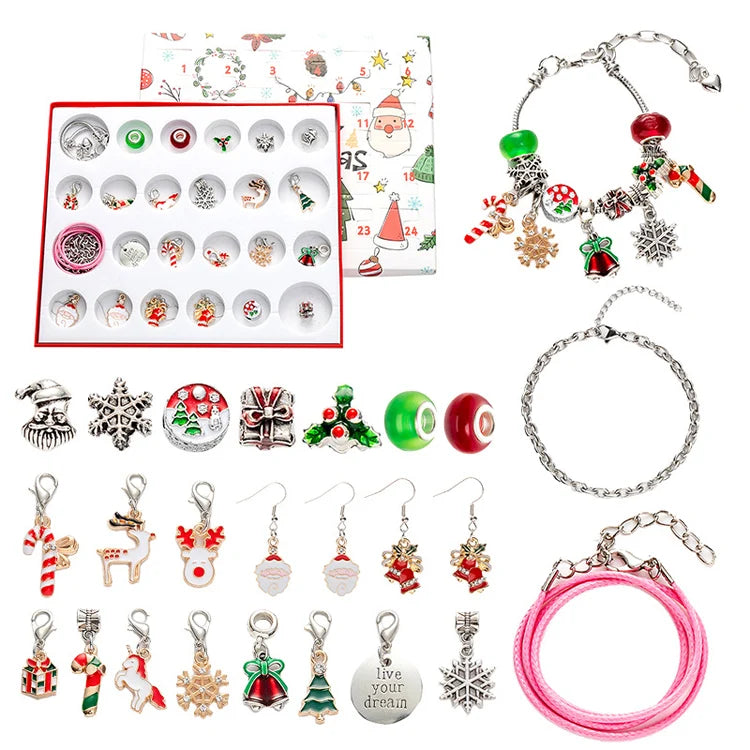 24-Day Christmas Charm Bracelet Advent Calendar