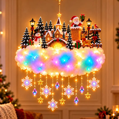 🔥 LAST DAY 50% OFF🎁Light-Up Christmas Cloud Wall Decor