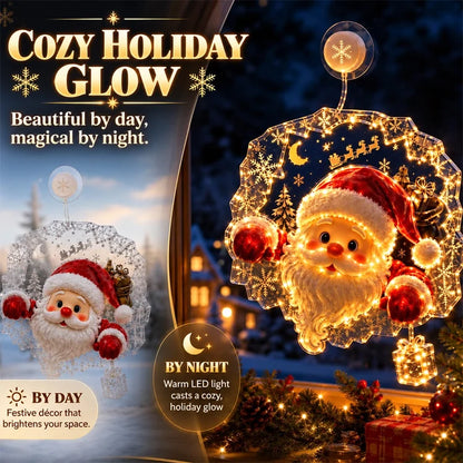 🔥 Last Day 50% OFF🔥🎄Christmas Suction Cup Window Light