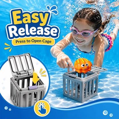 Underwater Rescue Dive Toy Set – Pop-Up Ocean Animal Pool Game for Kids