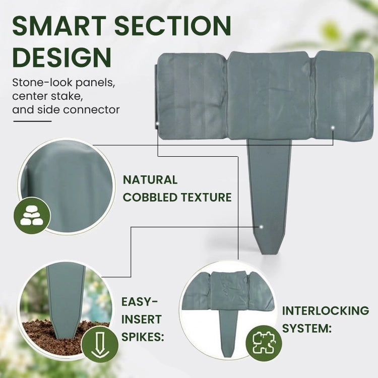 🌿 Interlocking Decorative Garden Fence • Foldable • Weatherproof • Easy Install • DIY Outdoor Border Fence