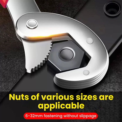 SnapTorque - Universal Self-Locking Wrench Set (2-Piece – Large & Small)