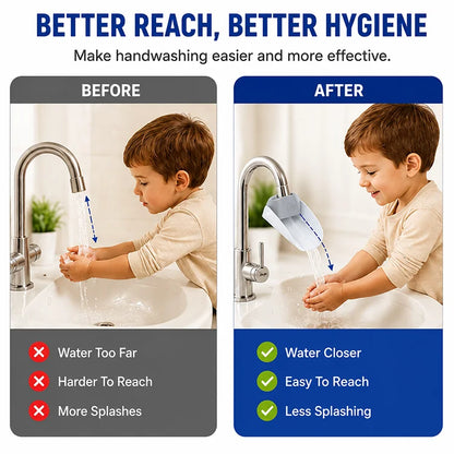 Universal Kids Faucet Extender – BPA-Free Sink Water Extension for Toddlers, Easy Hand Washing & Less Splashing