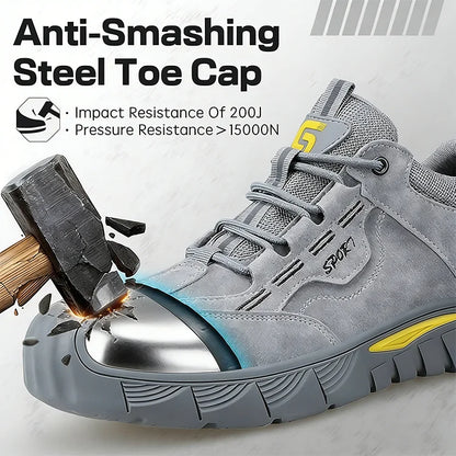 🛡️ IronStep™ Lightweight Steel Toe Safety Boots