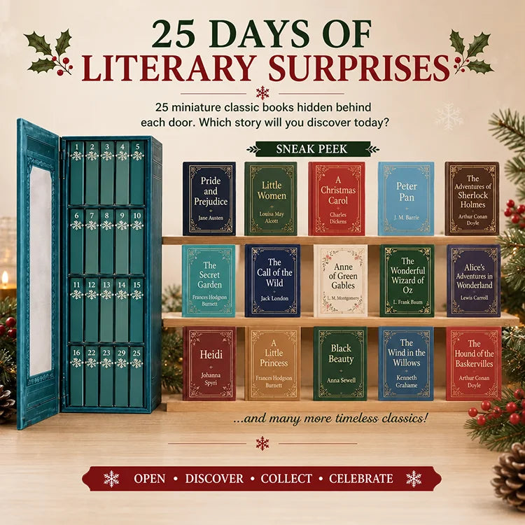 Readable Christmas Book Ornaments - 25 Mini Books