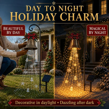 🔥Last Day 50% OFF 🔥Solar Christmas Bell Cascade Yard Light