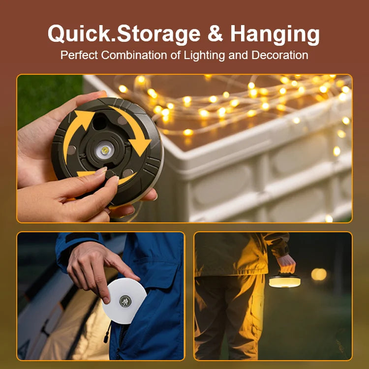 🌈 GlowTrail - Retractable Camping String Light