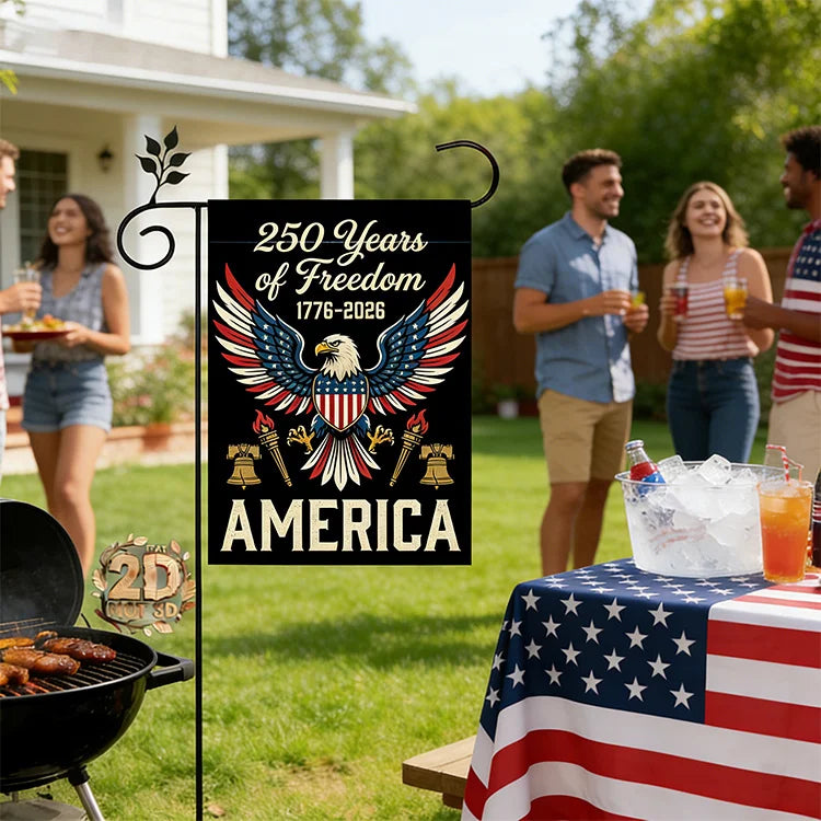 🇺🇸 FreedomLegacy - 250th Anniversary Garden Flag (1776–2026 Edition)