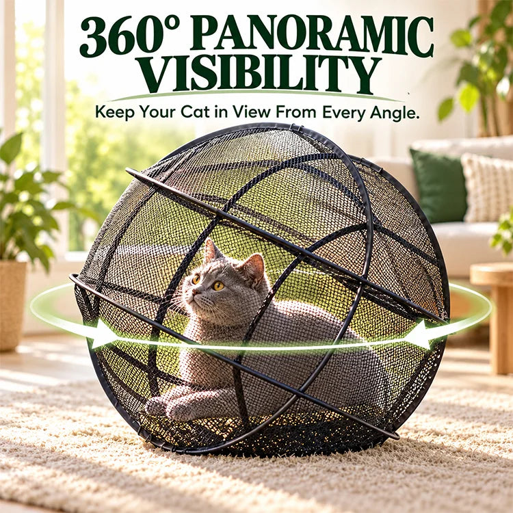 Portable 360° Cat Playpen