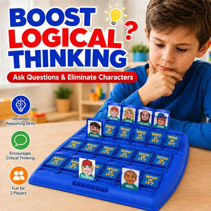 🕵️‍♂️ GuessMaster - Family Mystery Deduction Board Game Screen-Free Logic & Guessing Game For Kids & Families