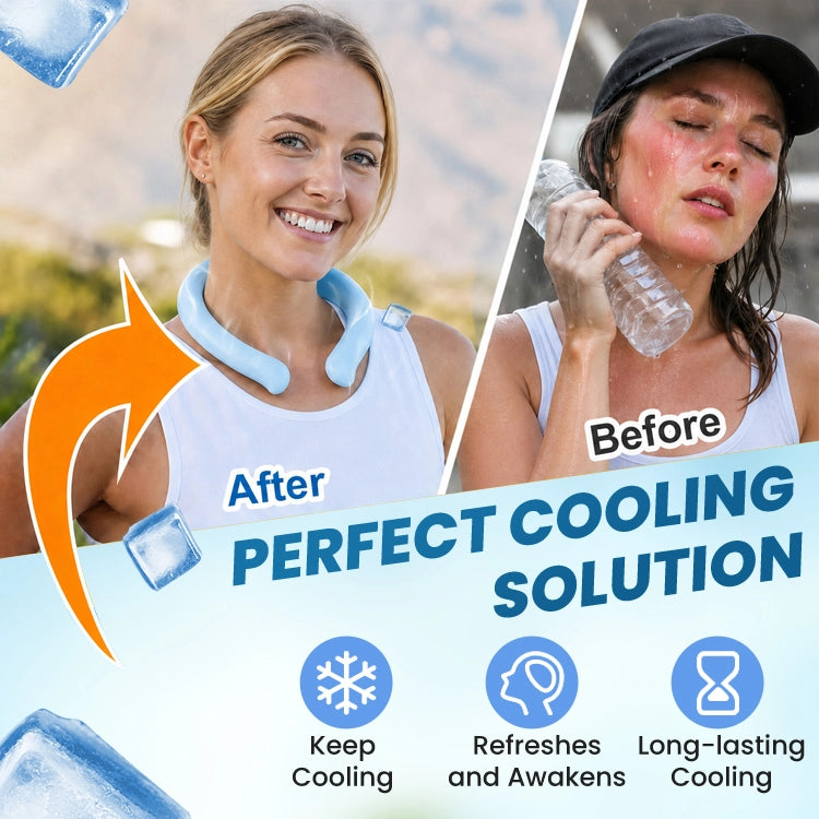 Cooling Neck Ring – Reusable Ice Cooling Collar, Instant Summer Heat Relief, Recharge-Free Wearable Neck Cooler