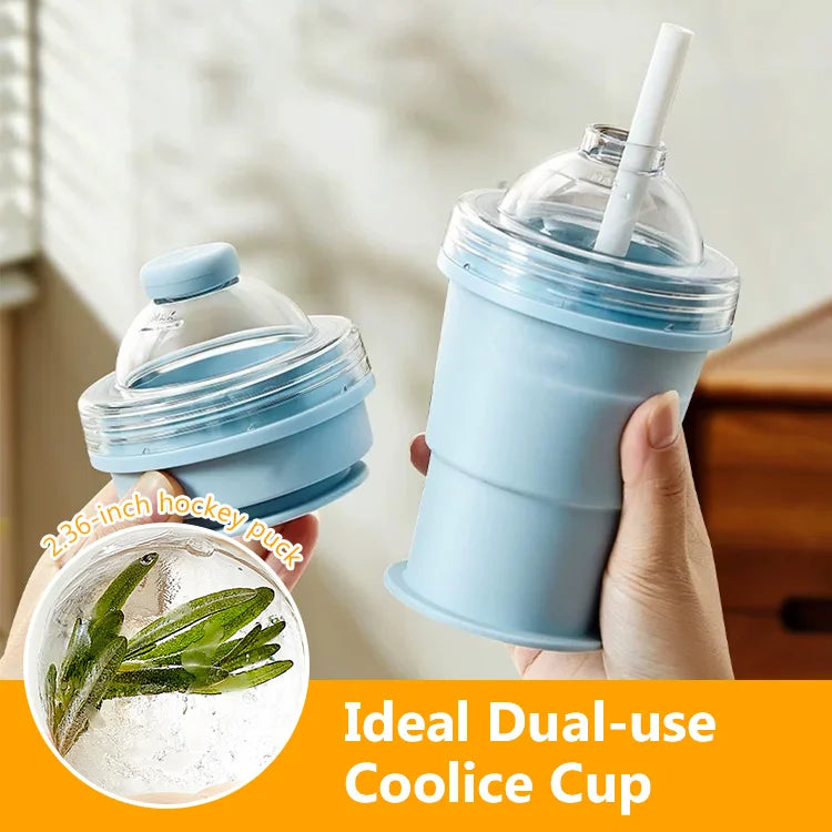 ChillSphere™ Foldable Ice Ball Bottle – Includes Large + Small Duo Set