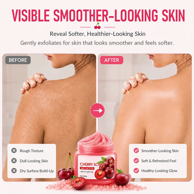 Exfoliating Body Salt Scrub – Deep Cleansing, Rough Skin Smoothing & Moisturizing Body Polish