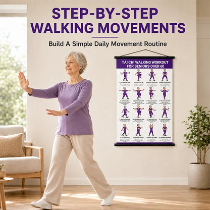 🔥Last Day 50% OFF💖Tai Chi Workout Poster for Seniors