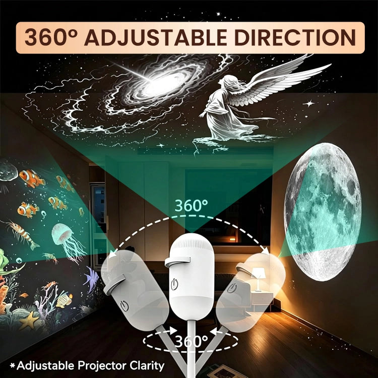 ✨ USB Starry Sky Projection Night Light