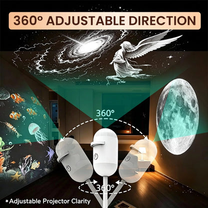 ✨ USB Starry Sky Projection Night Light