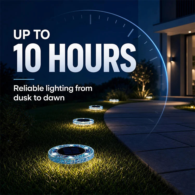✨ MoonTile - Mosaic Garden Path Lights