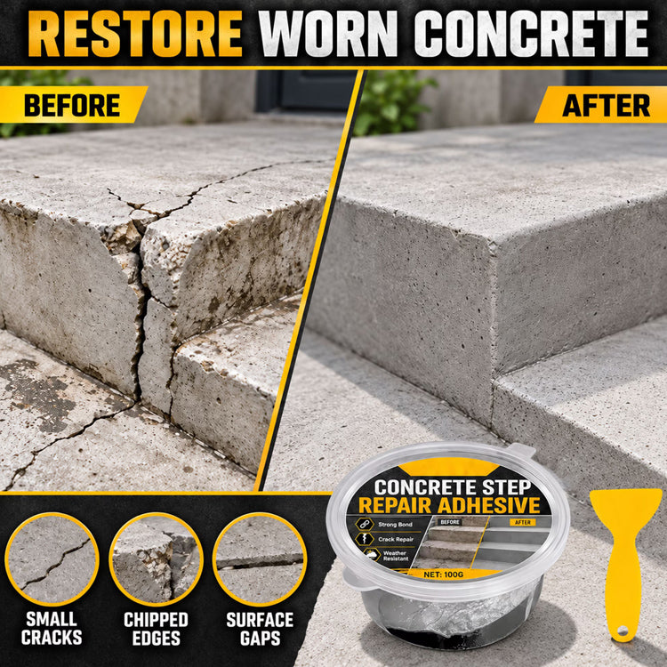 Heavy-Duty Concrete Step Repair Adhesive – Crack & Chip Filler