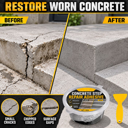 Heavy-Duty Concrete Step Repair Adhesive – Crack & Chip Filler