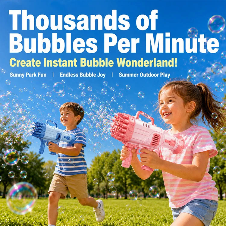 🫧 BubbleBlast™ Automatic Bubble Machine Gun