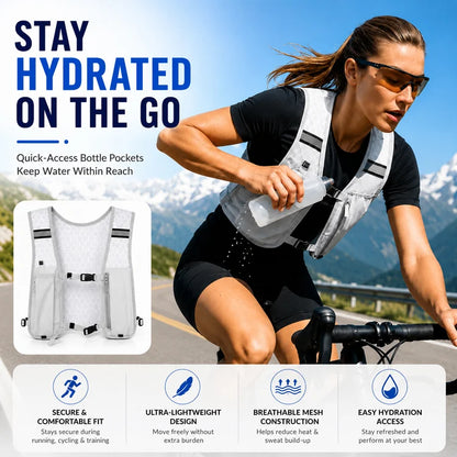 Lightweight Running Vest Backpack – Breathable Hydration Pack for Marathon, Trail Running & Hiking
