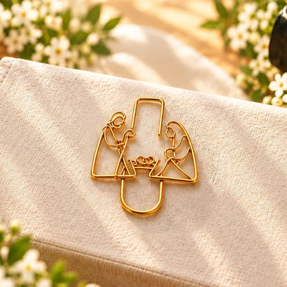Christian Gold Bookmark Clips