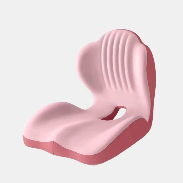 Ergonomic Memory Foam Seat Cushion with Integrated Lumbar Support – Extra Thick Back & Hip Pressure Relief