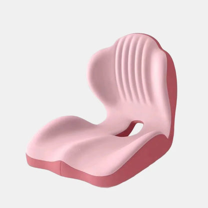 Ergonomic Memory Foam Seat Cushion with Integrated Lumbar Support – Extra Thick Back & Hip Pressure Relief