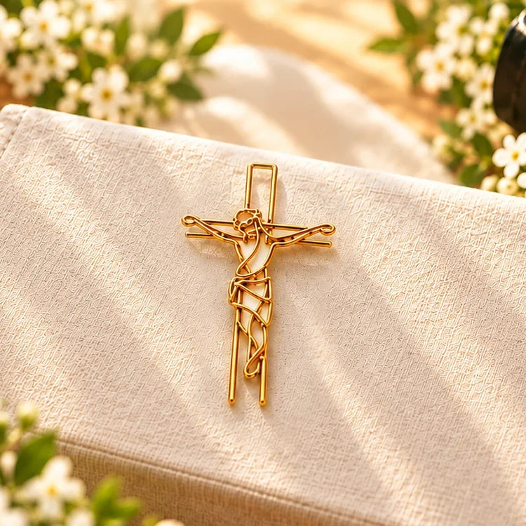 Christian Gold Bookmark Clips