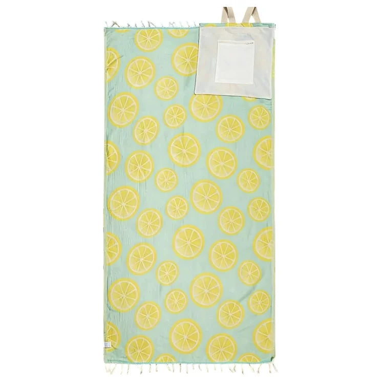 🌴 2-in-1 Convertible Beach Towel Backpack - Oversized Sand-Free Beach Blanket Bag With Hidden Pocket & Hands-Free Carry