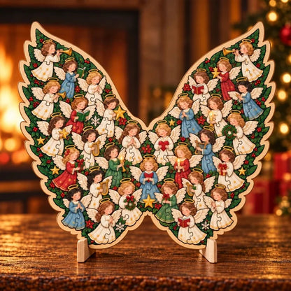 DIY Christmas Wooden Puzzle Display Keepsake with Stand
