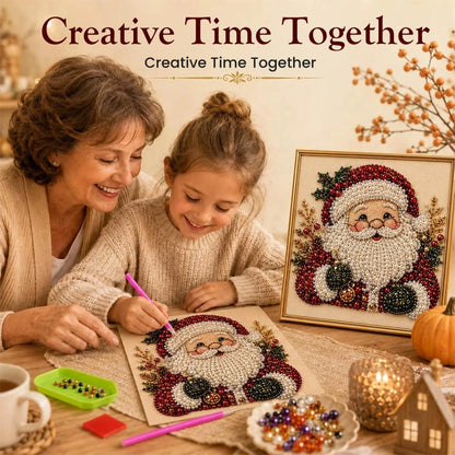 Pre-Framed Christmas Pearl Diamond Painting Art Kit