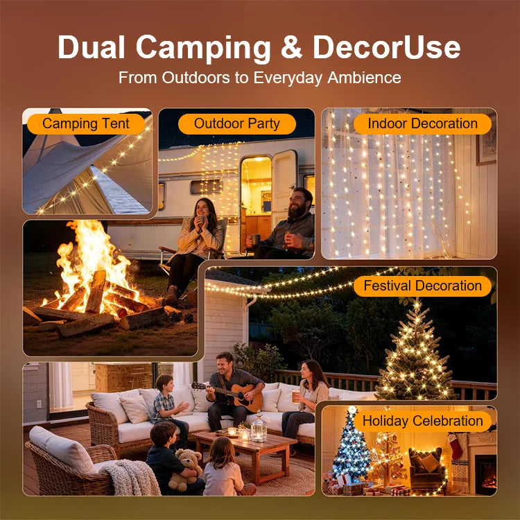 🌈 GlowTrail - Retractable Camping String Light