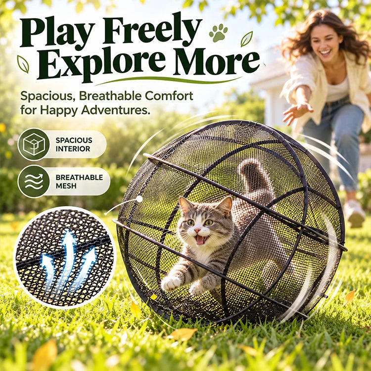 Portable 360° Cat Playpen