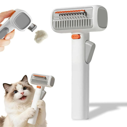 🐾 2-in-1 Pet Grooming Comb – Advanced Detangling & Deshedding System