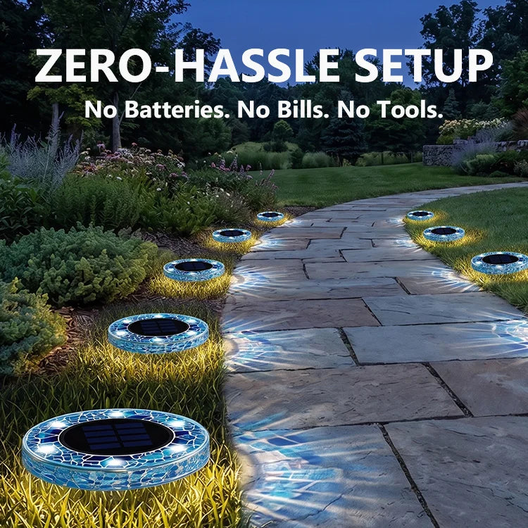 ✨ MoonTile - Mosaic Garden Path Lights