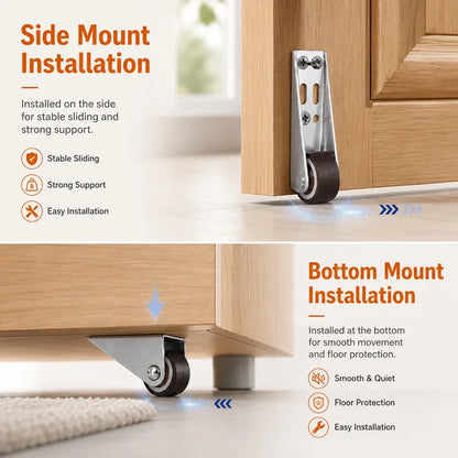 Universal Door Sag Repair Roller – Heavy-Duty Bearing Support Wheel for Wooden Doors, Gates & Furniture Mobility