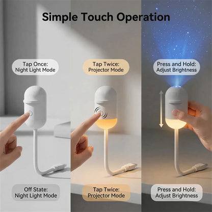 ✨ USB Starry Sky Projection Night Light