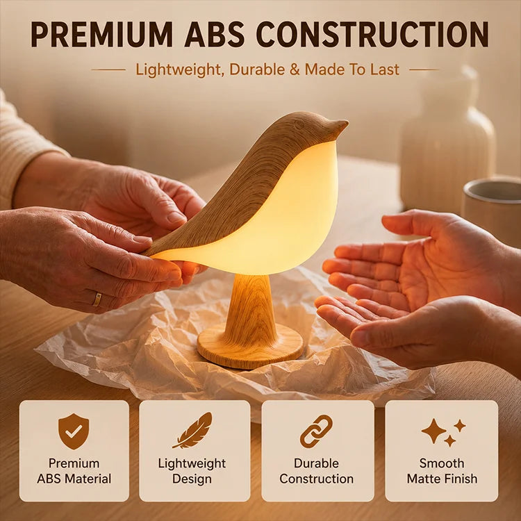 🕊️ Bird-Shaped Touch Control Rechargeable LED Table Lamp