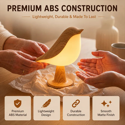 🕊️ Bird-Shaped Touch Control Rechargeable LED Table Lamp