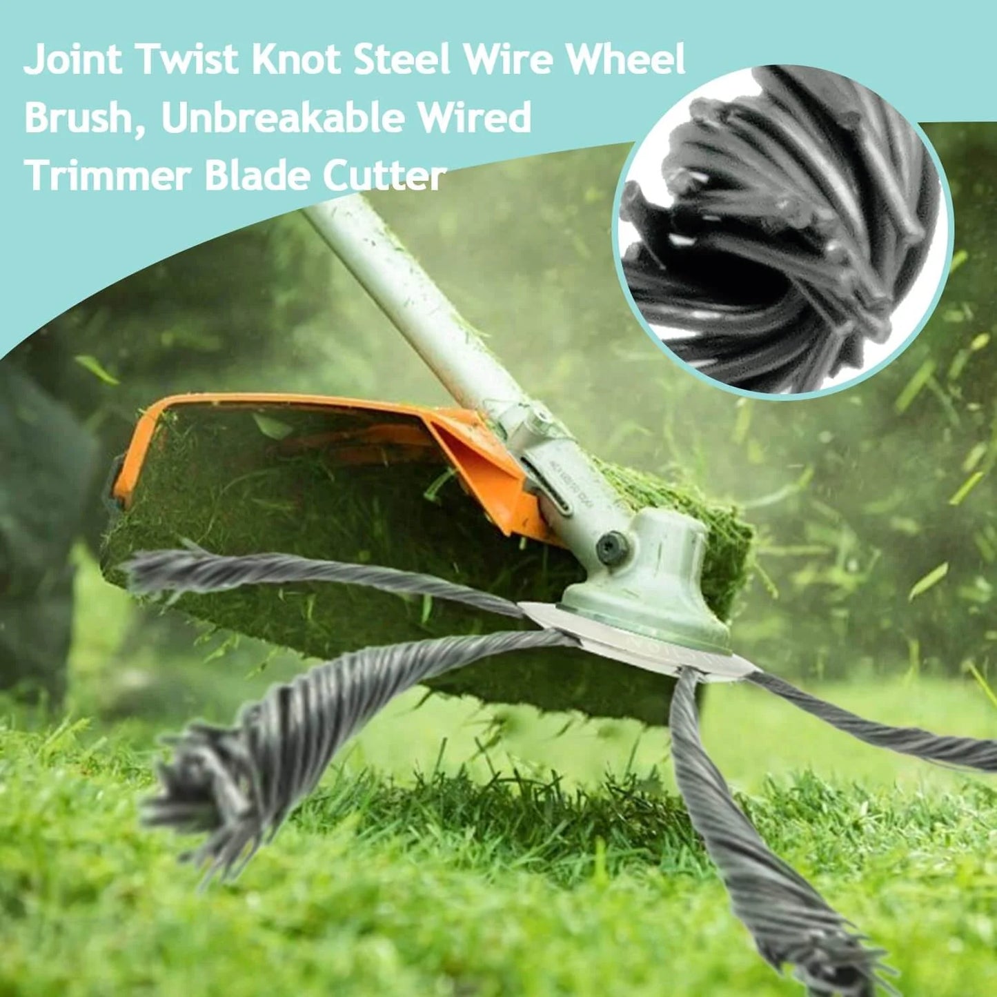 🔥 WeedSlayer™ 6” Heavy-Duty Steel Wire Trimmer Head
