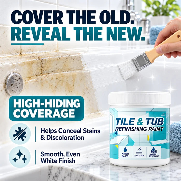 300g White Tile & Tub Refinishing Paint Kit
